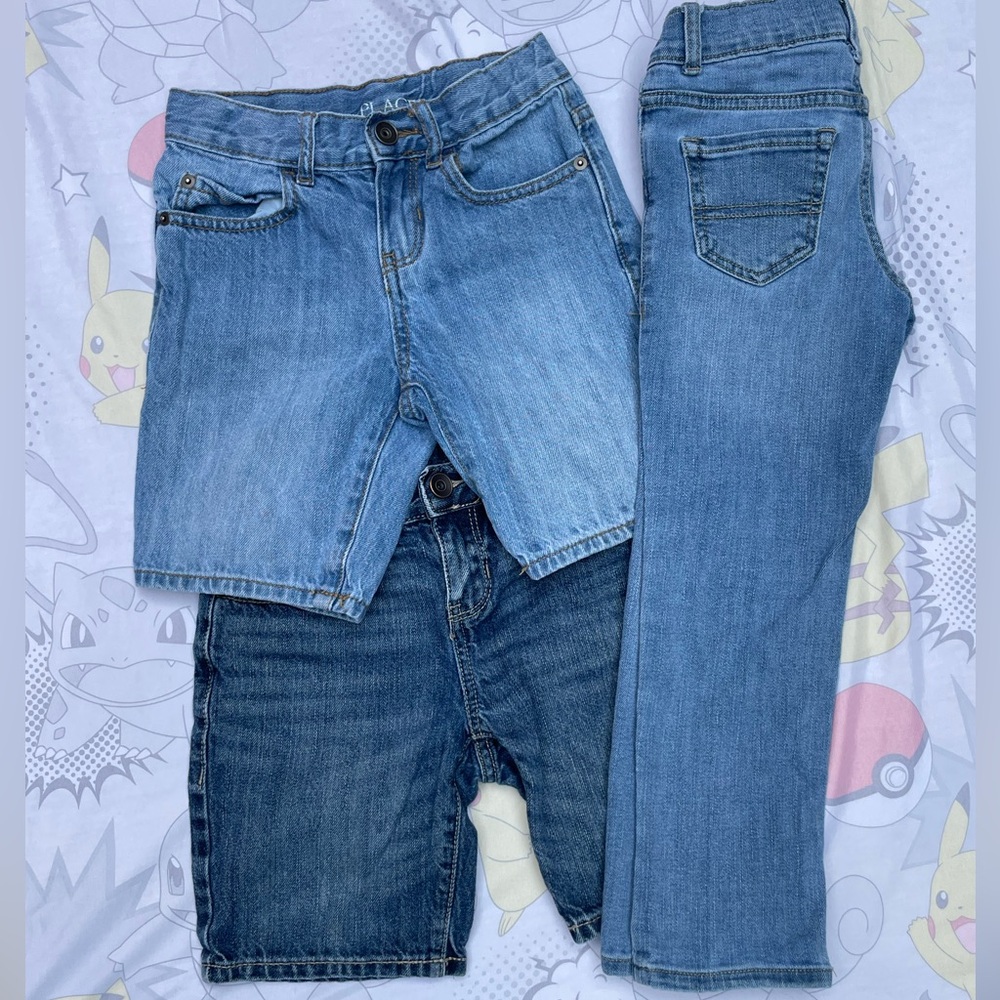 Childern’s Place Bundle of 3 Boys Size 5 Shorts and Jeans